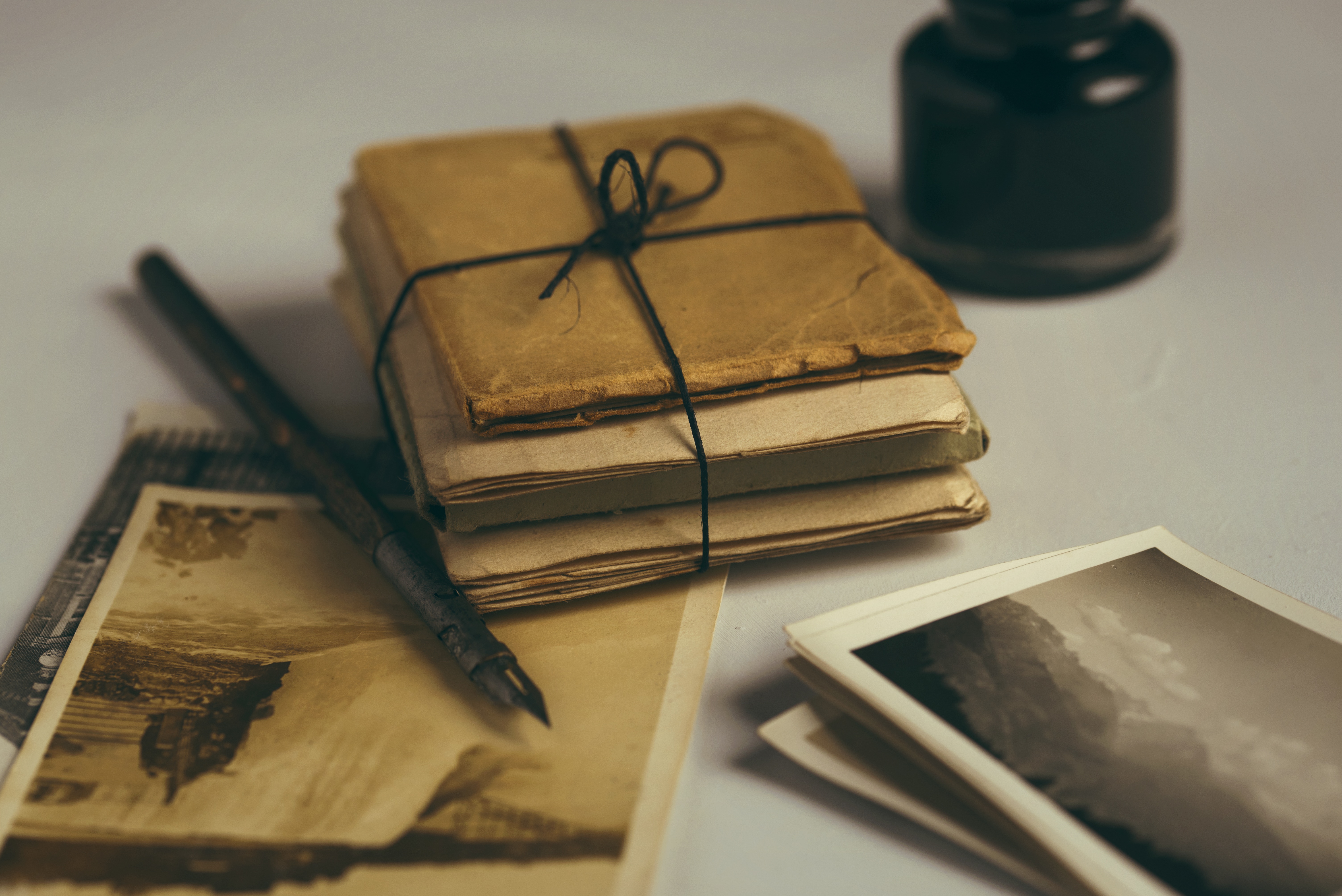 Historical records and photographs preserved together
